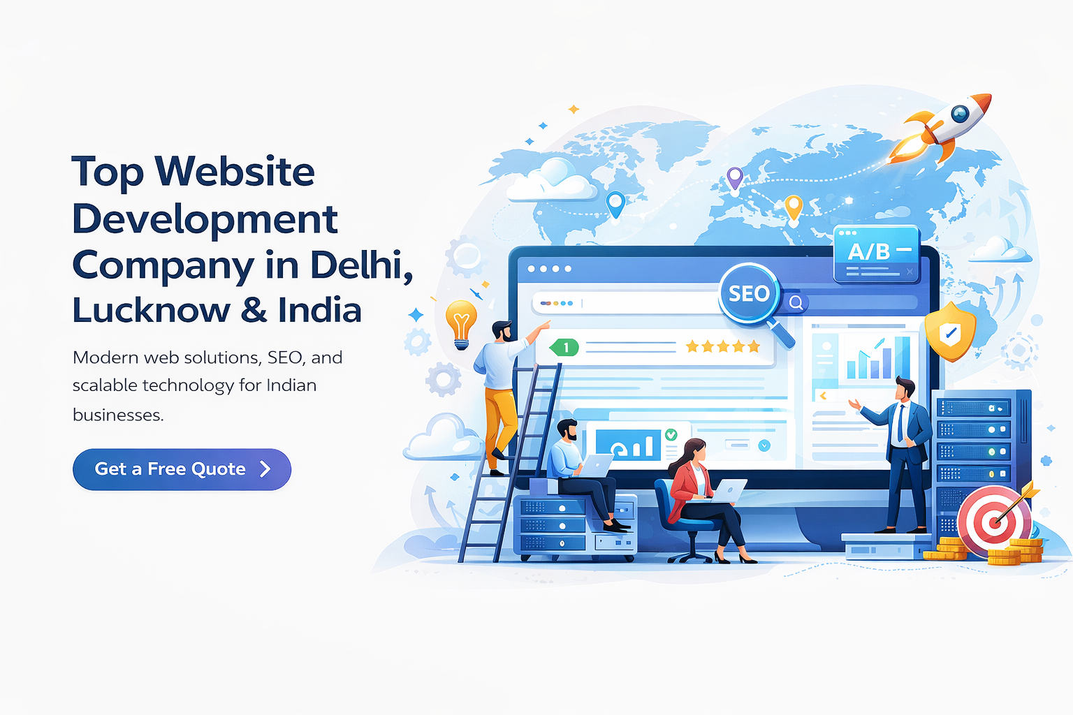 Top Website Development Company in Delhi, Lucknow & India